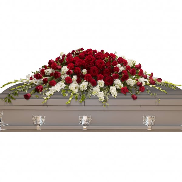 Garden of Grandeur Casket Spray by Teleflora