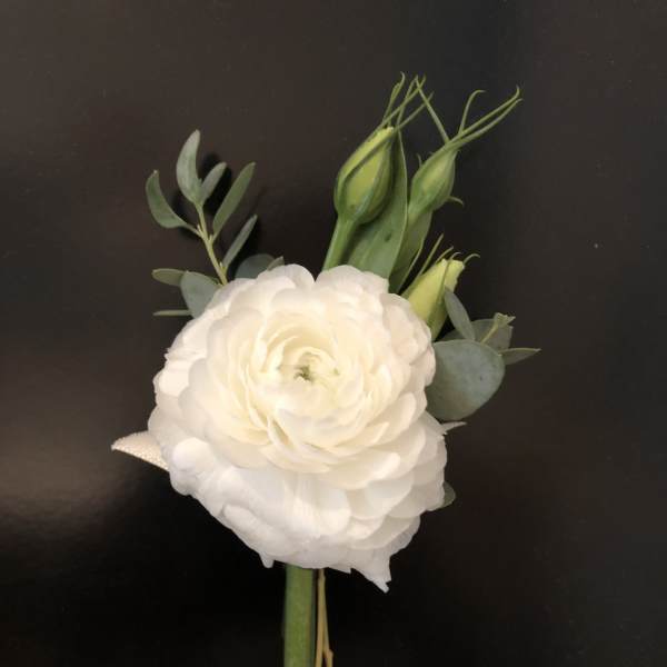 White Boutonniere
