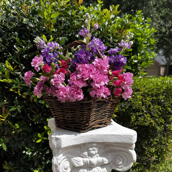 Basket in bloom