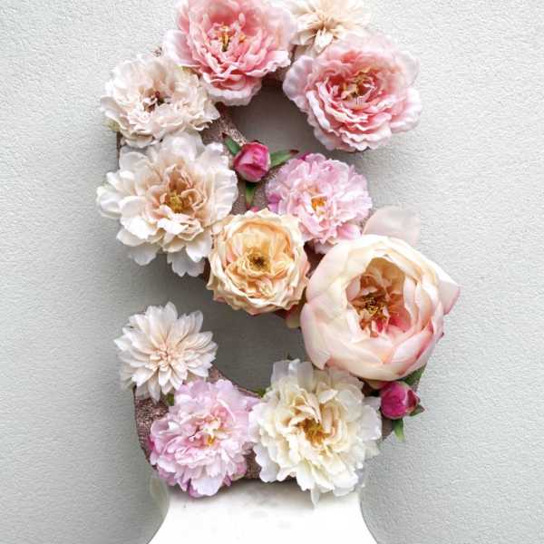 Custom Flower Initial