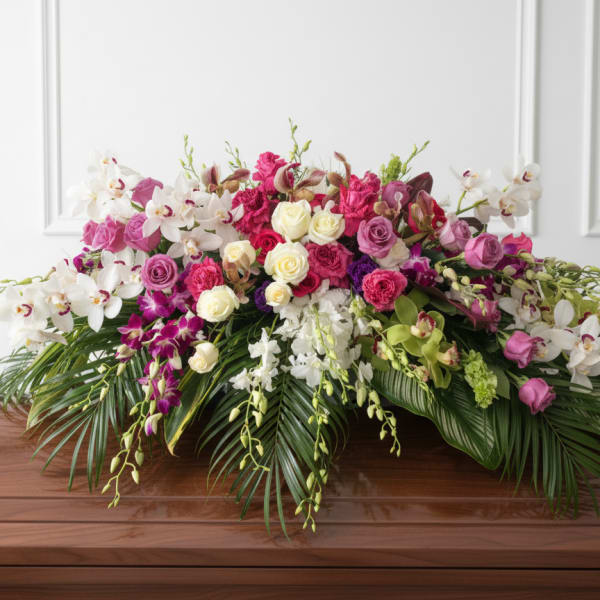 Eternal Elegance Luxury Casket Spray