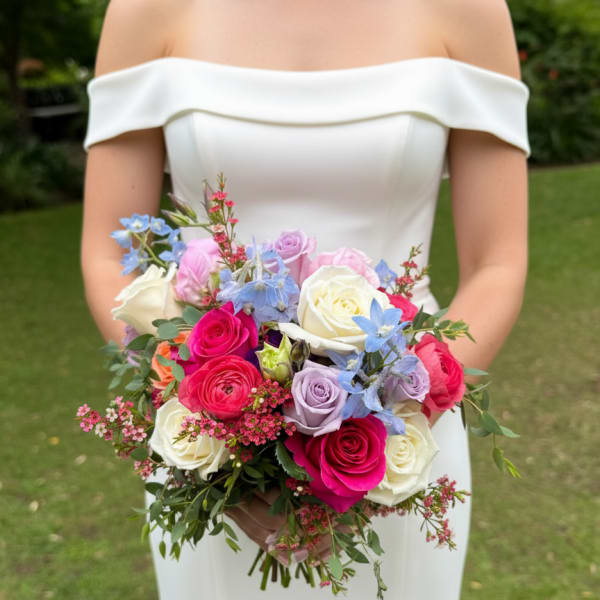 Colorful Garden Bridal Bouquet