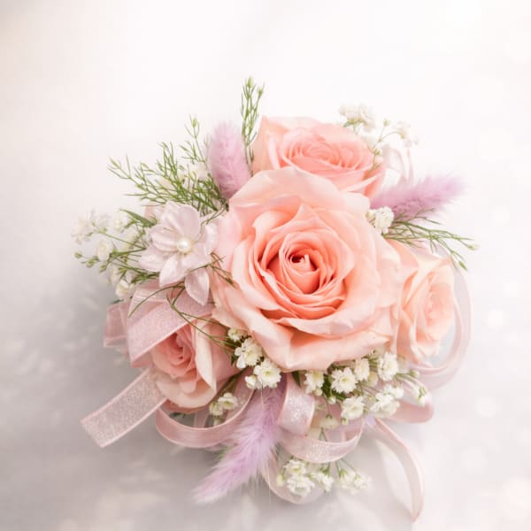Pink Rose Corsage
