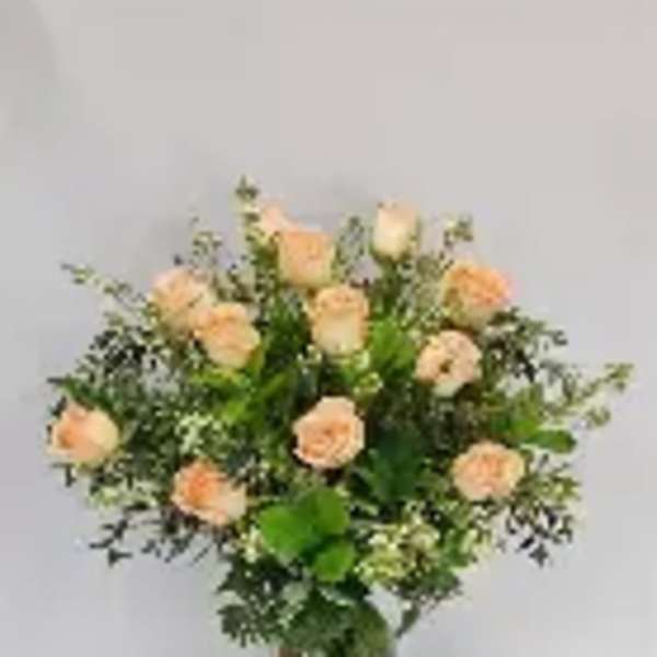 Dozen Premium Peach Roses
