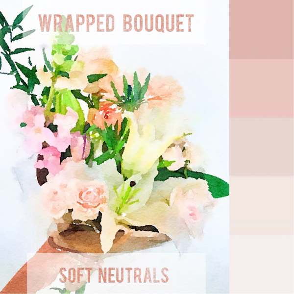 WRAPPED BOUQUET - SOFT NEUTRALS