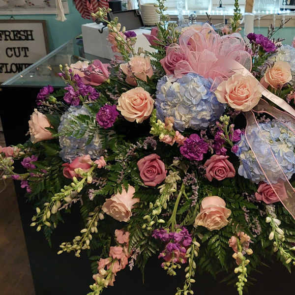 Pink Splendor Casket Cover