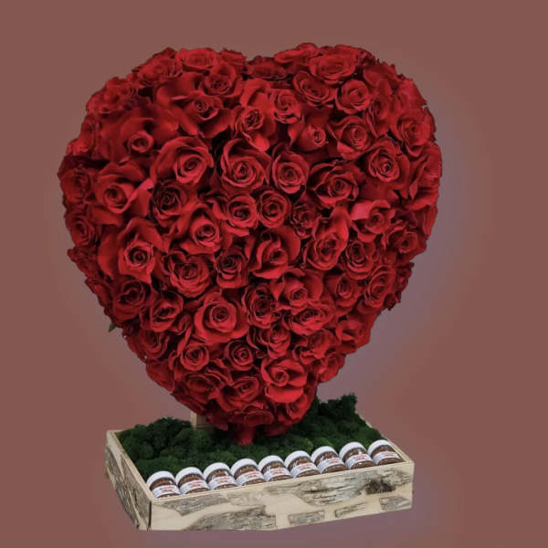 Extravagant Valentine's Day Heart Arrangement