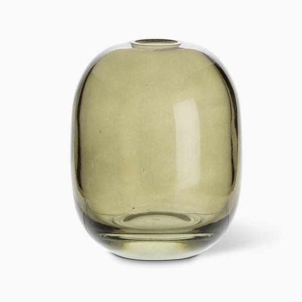 Medium Barrel Bud Vase - Moss Green