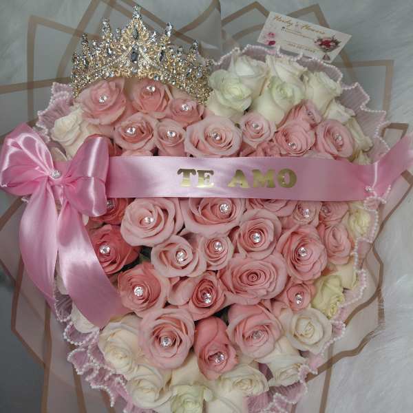 Bouquet pink white.