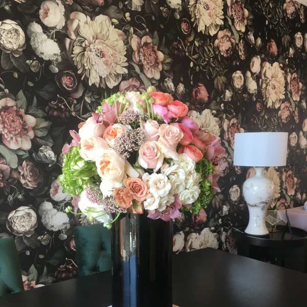 Flowers Match the Wallpaper