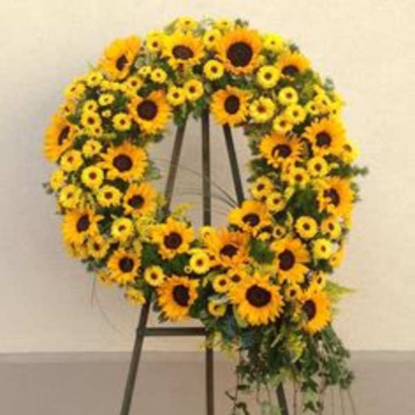 Golden Remembrance Wreath