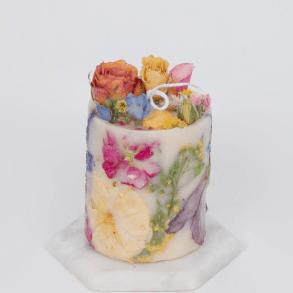 Dry Flower Candle