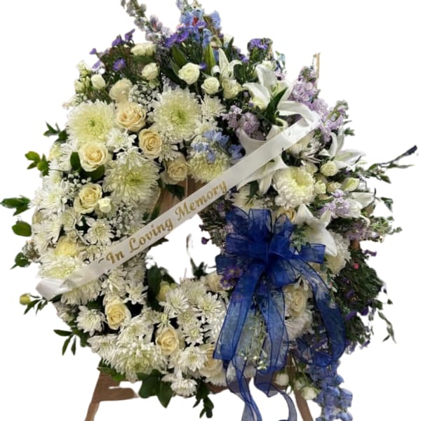 "Whisper of Peace" Flower Wreath