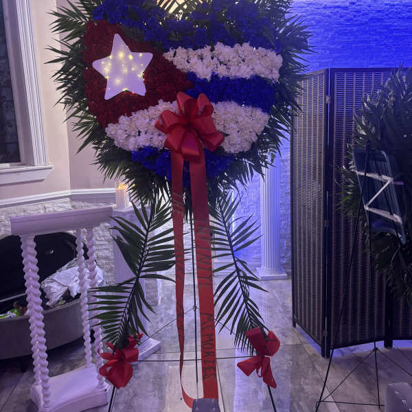 Cuban flag heart special design