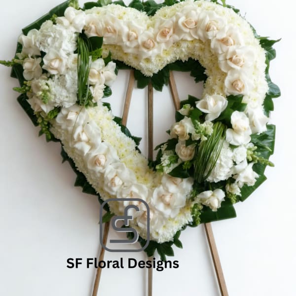 Large White Heart SF#244