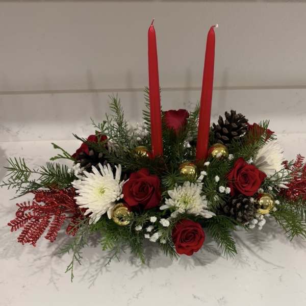 Christmas Candlelight Centerpiece