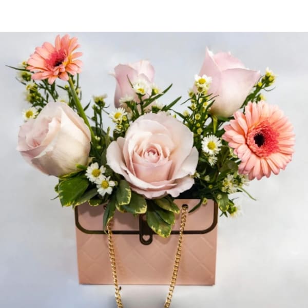 Hello Beautiful Flowers Purse