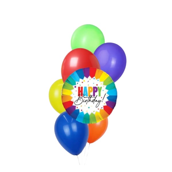Bright Birthday Balloon Bouquet