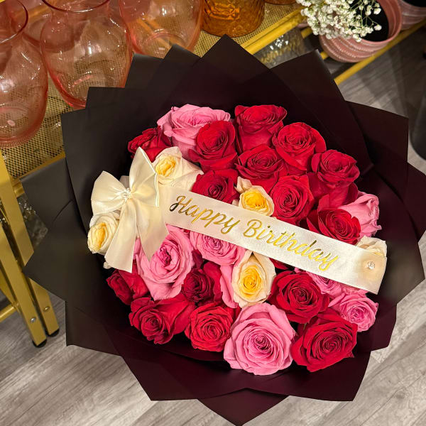 Colorful Bouquet of roses.