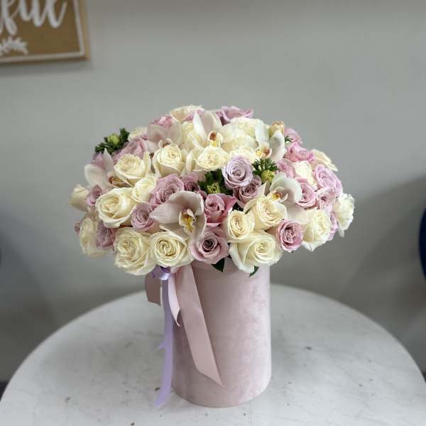 Mixed Pastel Box Arrangement