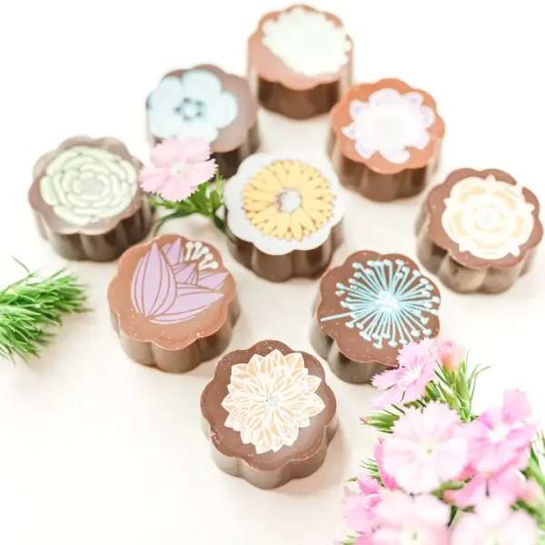 Flowers - Chocolate Covered Caramels