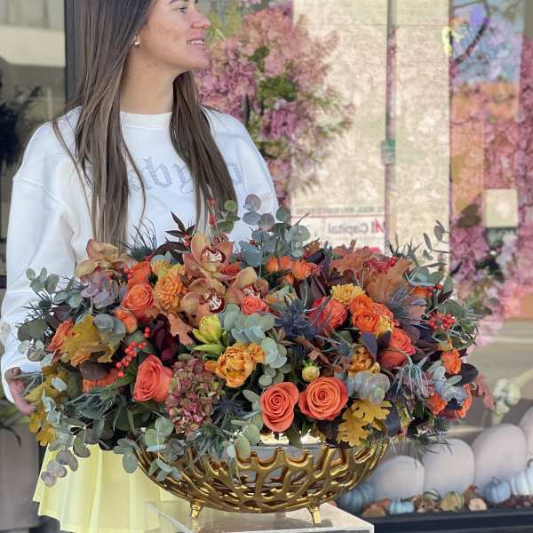Autumn Golden Vase