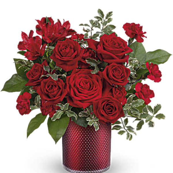 Teleflora's Radiant Crimson Bouquet