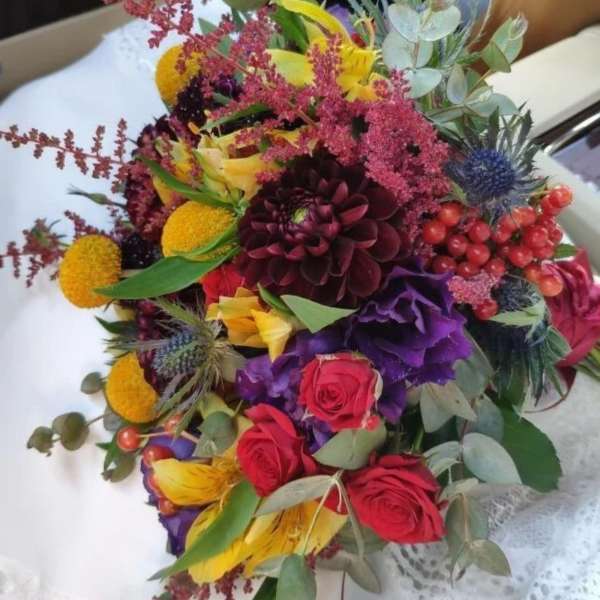Vibrant Wedding Bouquet