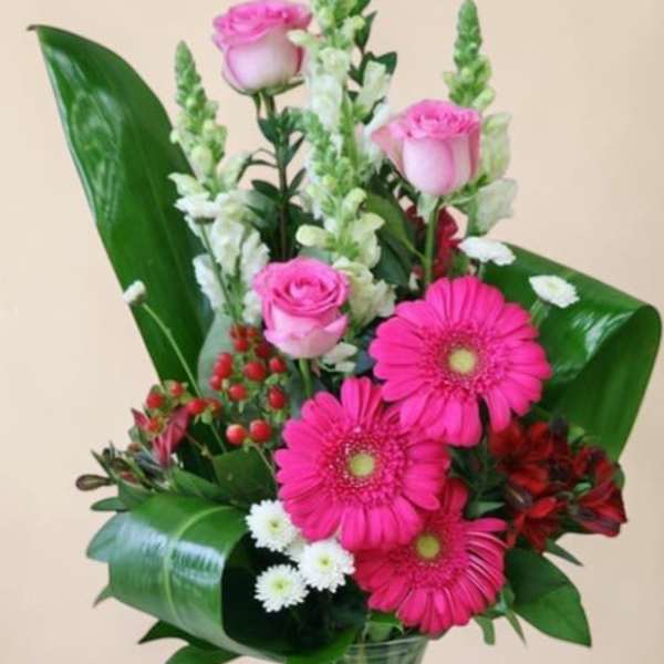Blushing Garden Elegance by Art and Flowers