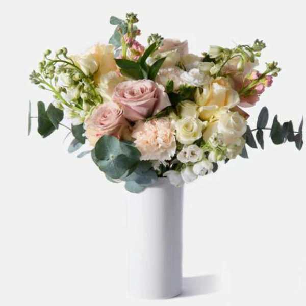 Blushing Garden Whisper by Art and Flowers