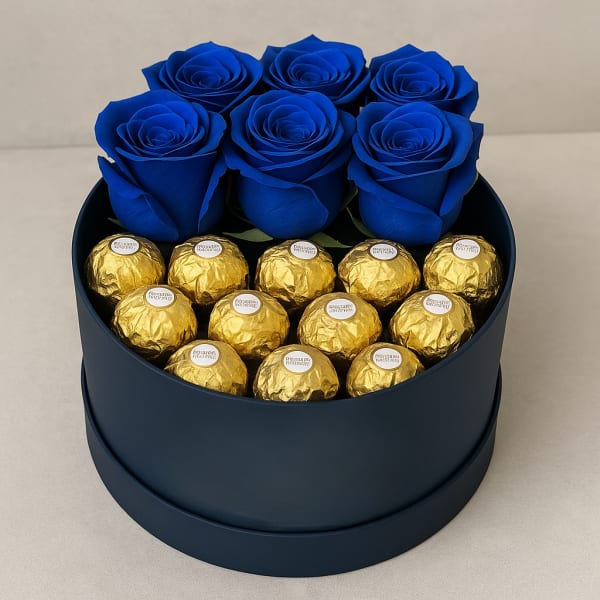 Elegant Blue & Gold Box