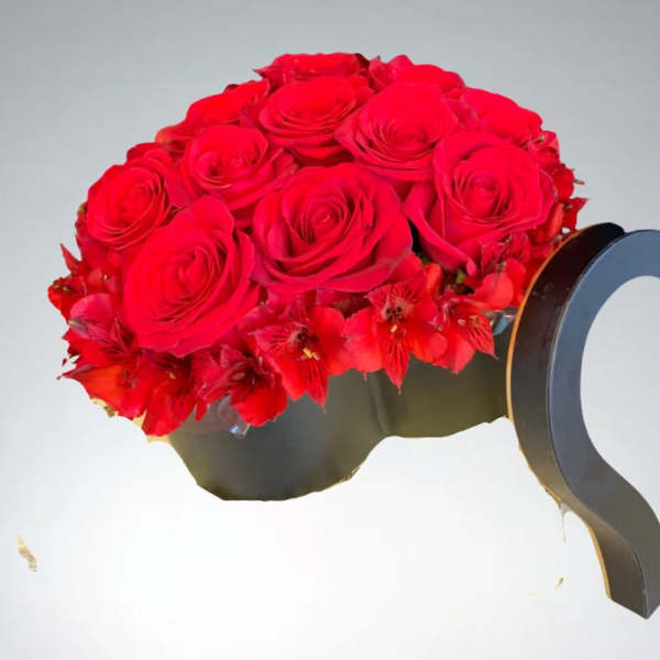 Black & Red Elegance by D'Lily's Flowers
