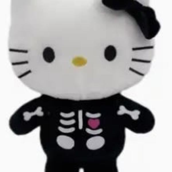 Hello Kitty skeleton plush