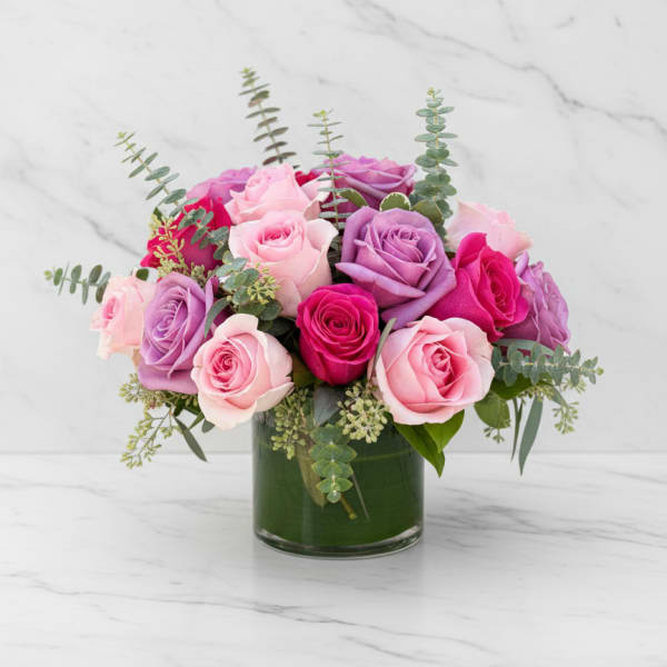 Modern Pink and Purple Roses