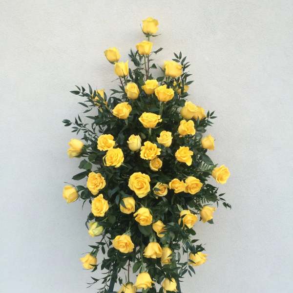 Yellow Rose Standing Spray