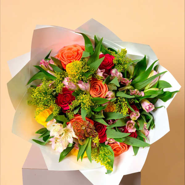 Sunset Garden Elegance Bouquet