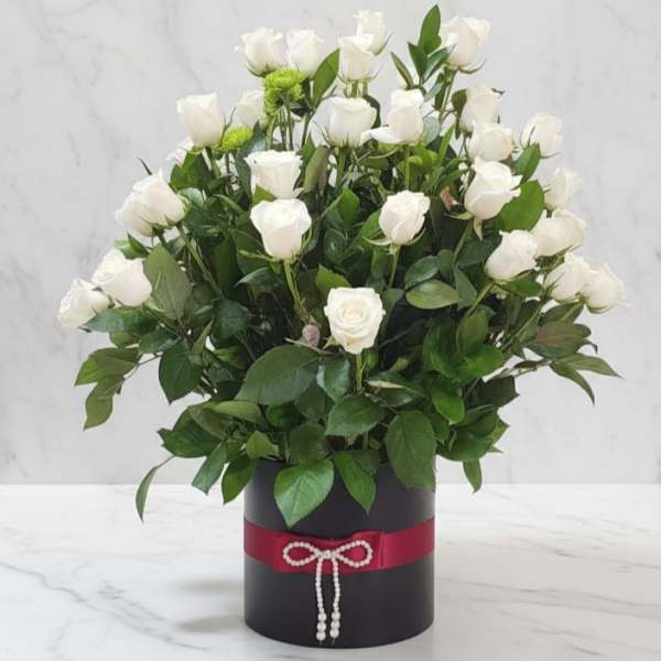 Midnight Ivory Bloom Box