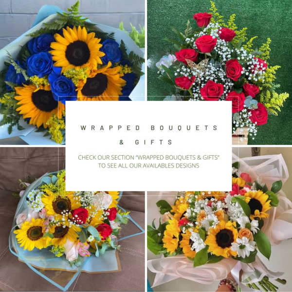 WRAPPED BOUQUETS AND GIFTS