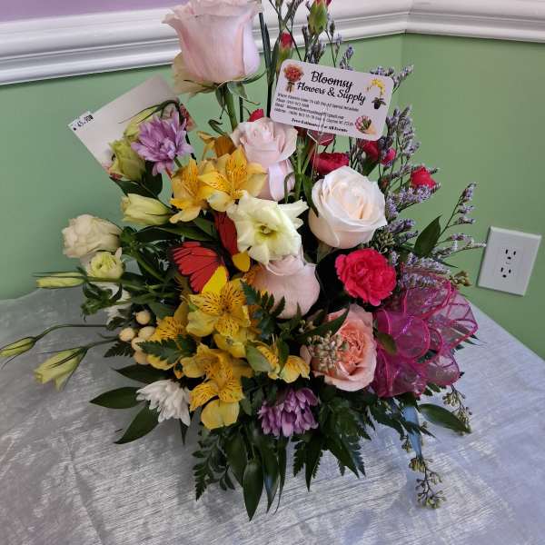 Spring flower arrangement