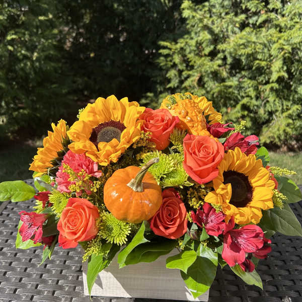 Sunny Autumn Wooden Box