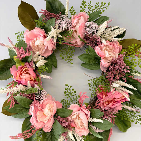 spring silk wreath