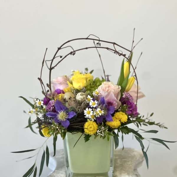 Pastel Easter Arrangement by Westford Florist Art by Veny
