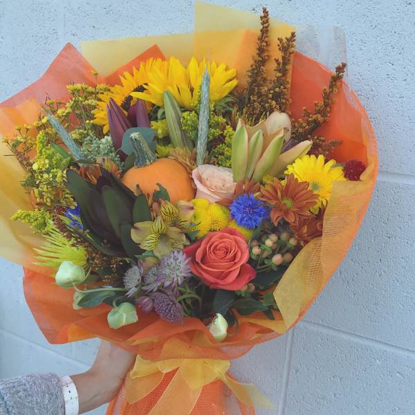 Fresh Cut Bouquet Fall Pumpkin Dream