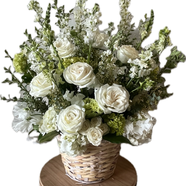 Pure Remembrance Garden Style Basket