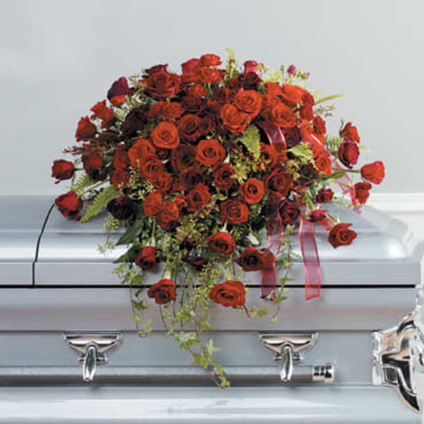 Rose Elegance Casket Spray