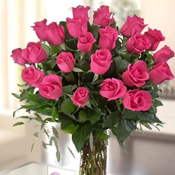 Two Dozen Pink Roses