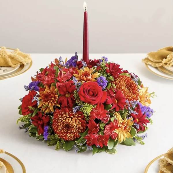 Brilliant autumn centerpiece