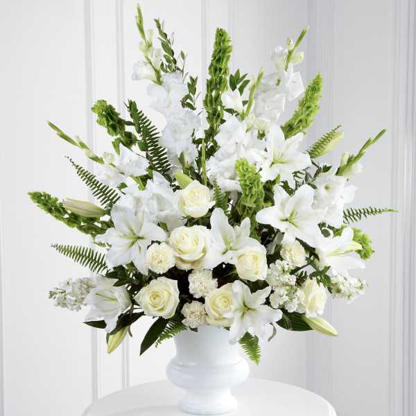 White and Green Service Arrangement