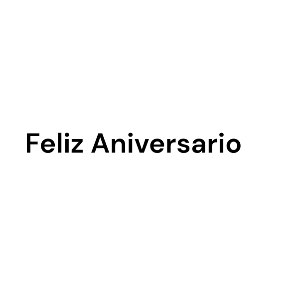 Feliz Aniversario