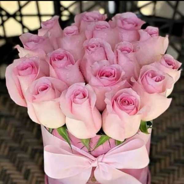 Caja Rosas Pink Elegance